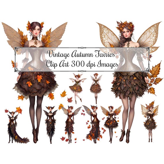 Vintage Autumn Clip Art