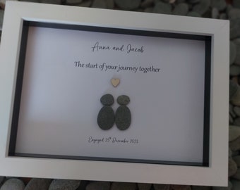 Engagement Gift, Present For Newly Engaged Couple, Personalised Engagement Gift For Couple, Engagement Home Decor. 6x8 frame