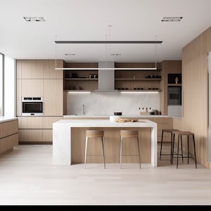 Kitchen ,residential design, residential 3D modelling, 3D rendering, e design services, residential decor planning, interior designer