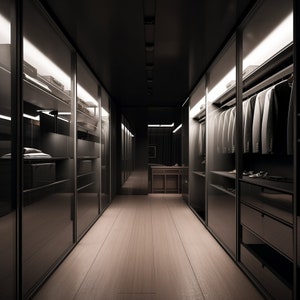 Walking closet ,residential design, single room design, 3D rendering, Wardrobe, space planning, 3D rendering, E rendering.