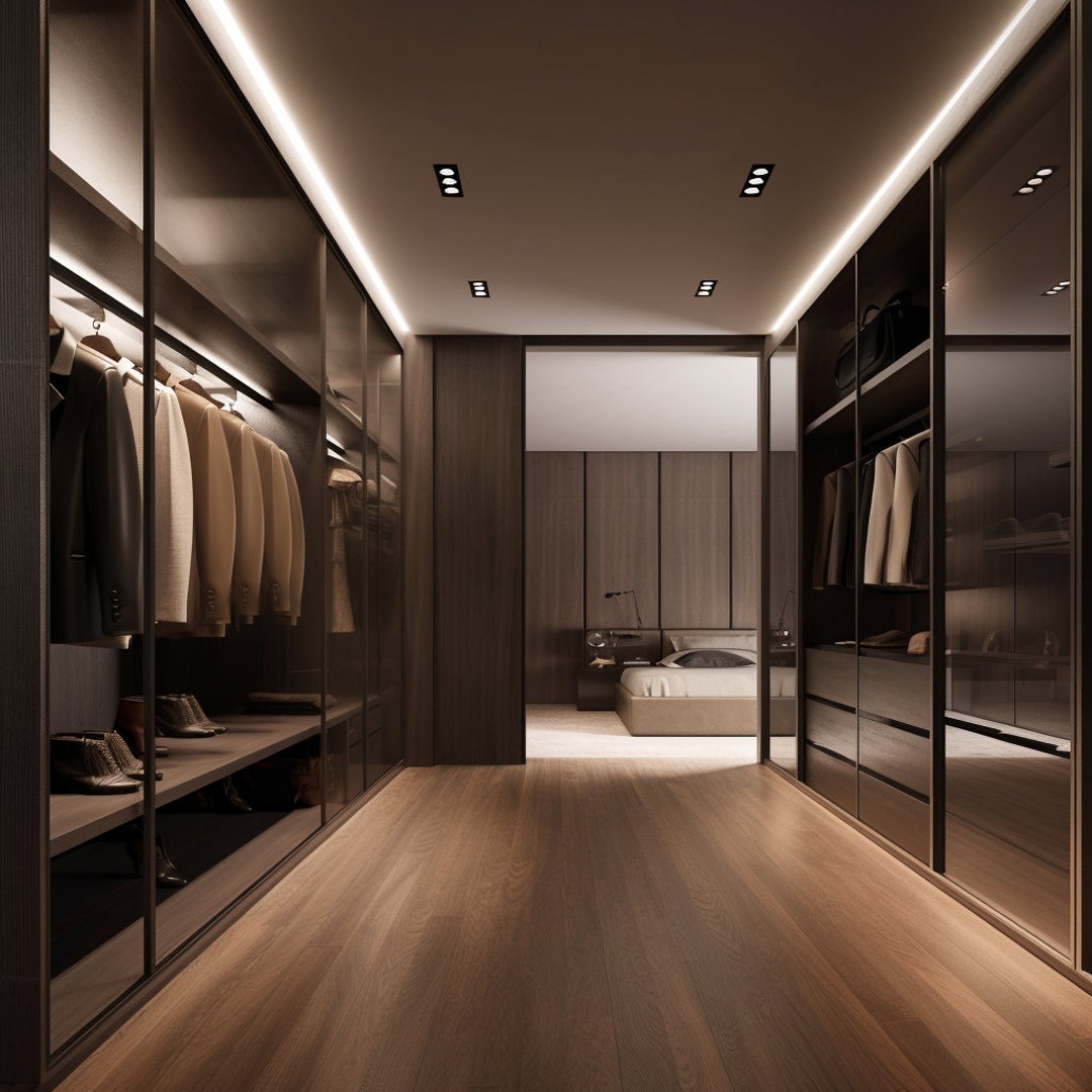 Walking Closet ,residential Design, Single Room Design, Residential 3D ...