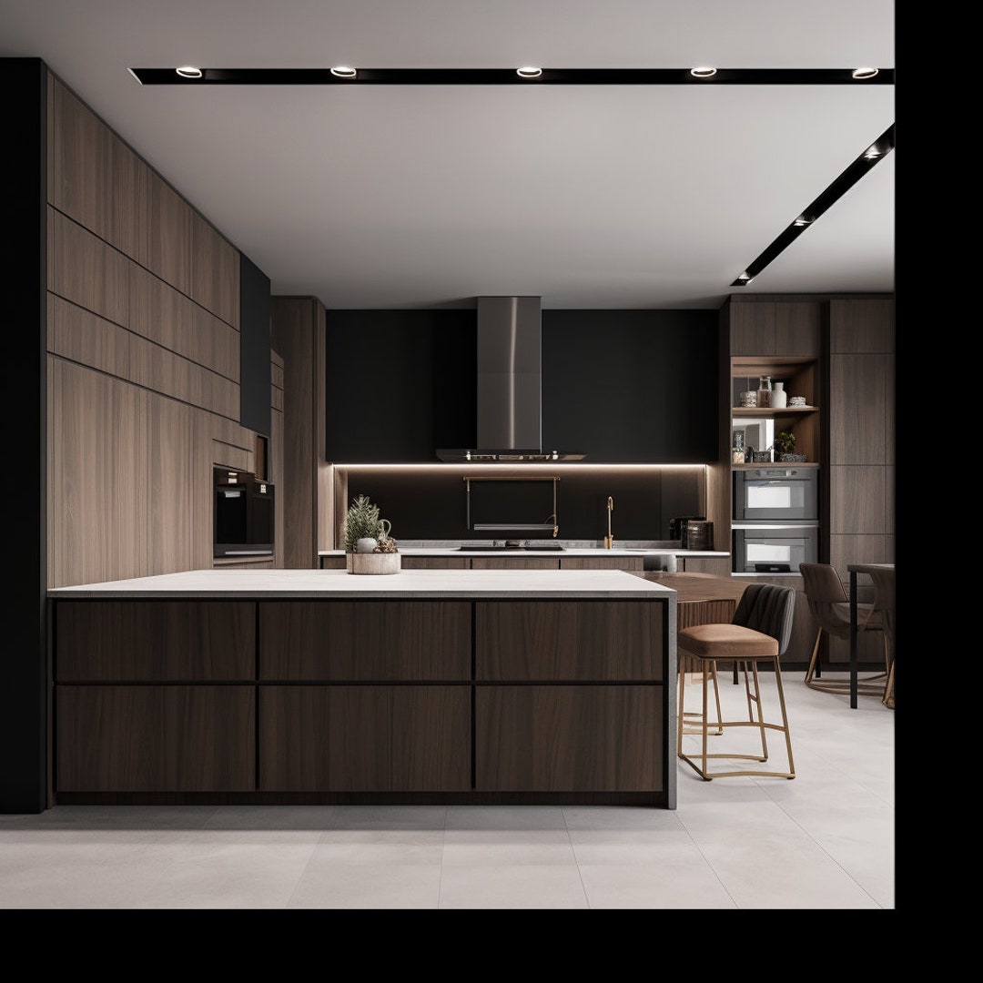 Kitchen ,residential Design, Residential 3D Modelling, 3D Rendering, E