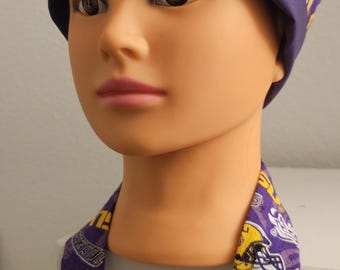LSU Tigers Scrub Cap • Handmade Surgical Hat for Nurses & Vet Techs • Medical Workwear