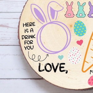 Beste paashaas dienblad plaat SVG PNG digitale download