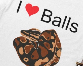 Funny Ball Python SVG - I Love Balls svg | Snake png jpg Digital Files for Cricut, Silhouette, snake Sublimation SVGStyles