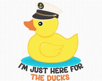 Cruising Duck SVG, I&#39;m Just Here For The Ducks Cruise Shirt SVG Png SVGStyles