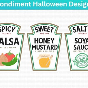 Condiment SVG Group Condiment Shirt SVG Group Halloween Costume PNG Condiment Costume SVGStyles