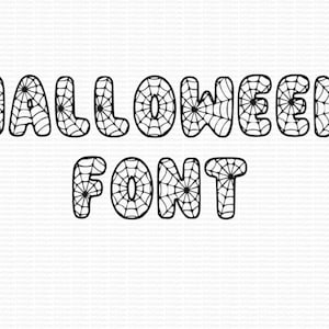 Halloween Letters, Halloween Font, SVG TTF, Spiderweb Alphabet SVG Bundle, Spider Halloween Letters Svg & TrueType Font Included SVGStyles