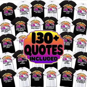 Most Likely To Cruise SVG PNG Bundle of 130+ Quotes. Cricut Silhouette Sublimation Print SVGStyles