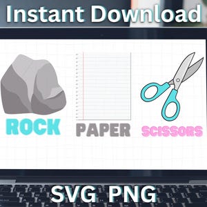 Disfraz de piedra, papel o tijera SVG PNG, disfraces familiares de Halloween. Archivos para cortar, estilos SVG imprimibles