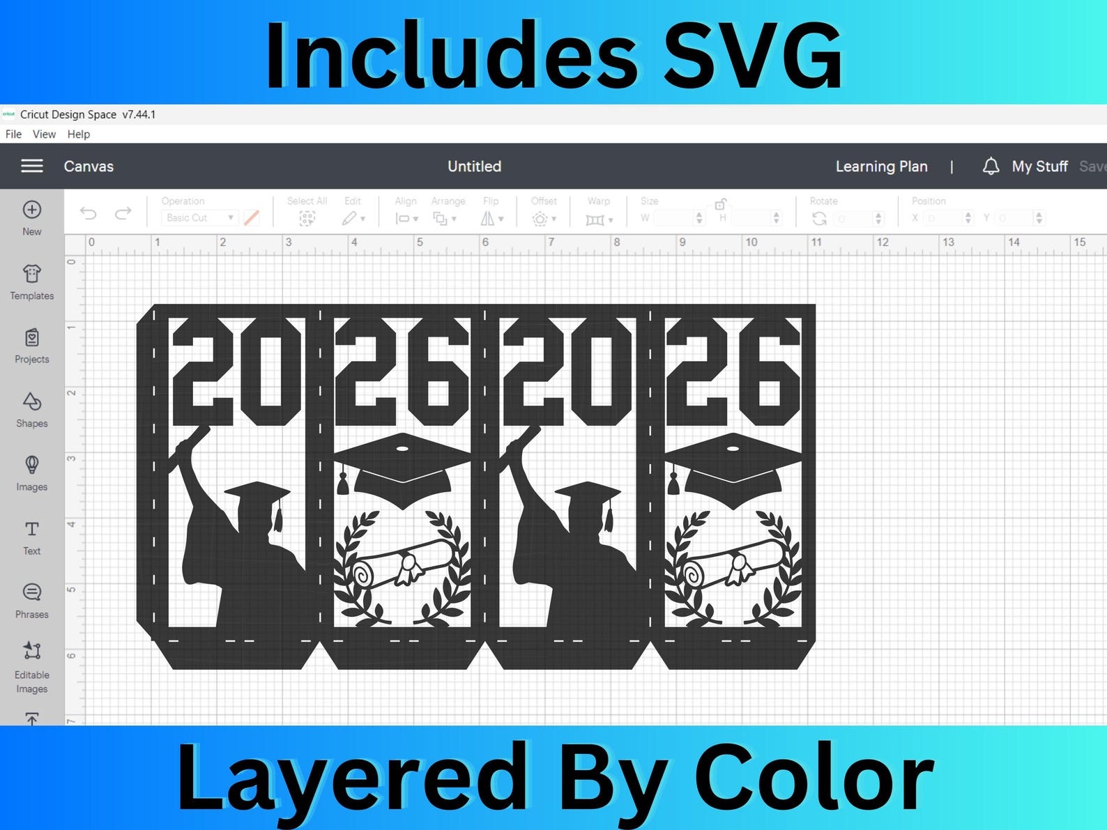 SVG Lantern Template 3D Graduation Class of 2026, 2027, 2028, 2029 ...