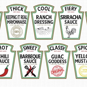 Condiment SVG Group Condiment Shirt SVG Group Halloween Costume PNG Condiment Costume SVGStyles
