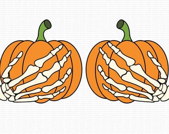 Skeleton Hands Holding Pumpkins svg Halloween svg PNG T Shirt svg Easy Costume Idea SVGStyles