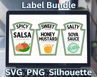 Grupo de condimentos SVG Camiseta de condimentos SVG Grupo Disfraz de Halloween PNG Disfraz de condimentos SVGStyles