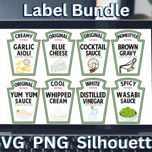Condiment Label SVG PNG Group Halloween Costume Shirt Labels SVGStyles