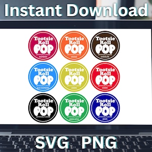 Tootsie Roll Pop SVG PNG Halloween Group Costume Shirt Design Lollypop Sucker Candy, Sublimation Print Printable Cricut Silhouette SVGStyles