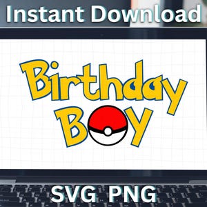 Geburtstagskind Aufdruck mit Pokeball. SVGStile