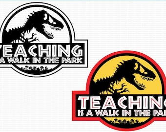Teaching Is A Walk In The Park SVG, Teacher Svg, Teacher PNG, Teacher Clipart. Print, Cricut, Silhouette Cutting Machines. Instant Download