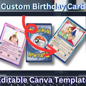 pokemon trading card birthday invitation Pokemon Card Invitation