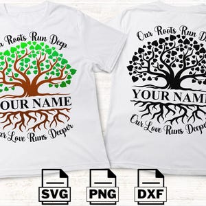 Familientreffen SVG, Familienbaum SVG, PNG, unsere Wurzeln sind tief, unsere Liebe läuft tiefer, Familien Svg SVGStyles