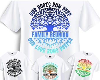 Riunione di famiglia SVG PNG, Albero genealogico SVG, Le nostre radici sono profonde, il nostro amore è ancora più profondo, SVGStyles
