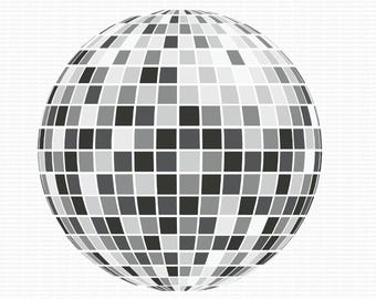 Disco Ball SVG Disco Ball PNG Cricut Silhouette Studio - Layered by Color SVGStyles