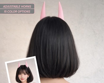 Devil Cosplay Horns Demon Costume Accessories Halloween Headpiece Gothic Fantasy Props
