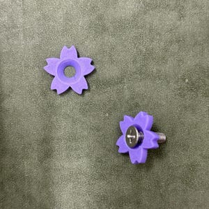 Vis pour fleurs Sakura, accessoires de voiture personnalisés, vis de plaque d&#39;immatriculation pour voiture (Lot de 2)