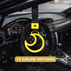 Crescent Moon Tsurikawa JDM Drift Charm Cute Car Handle JDM Aesthetic Interior Accessory