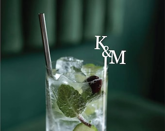 Personalized Drink Stirrers | Custom Cocktail Stir Sticks for Weddings, Parties, & Special Events | Elegant Drinkware Decor (6 inches)