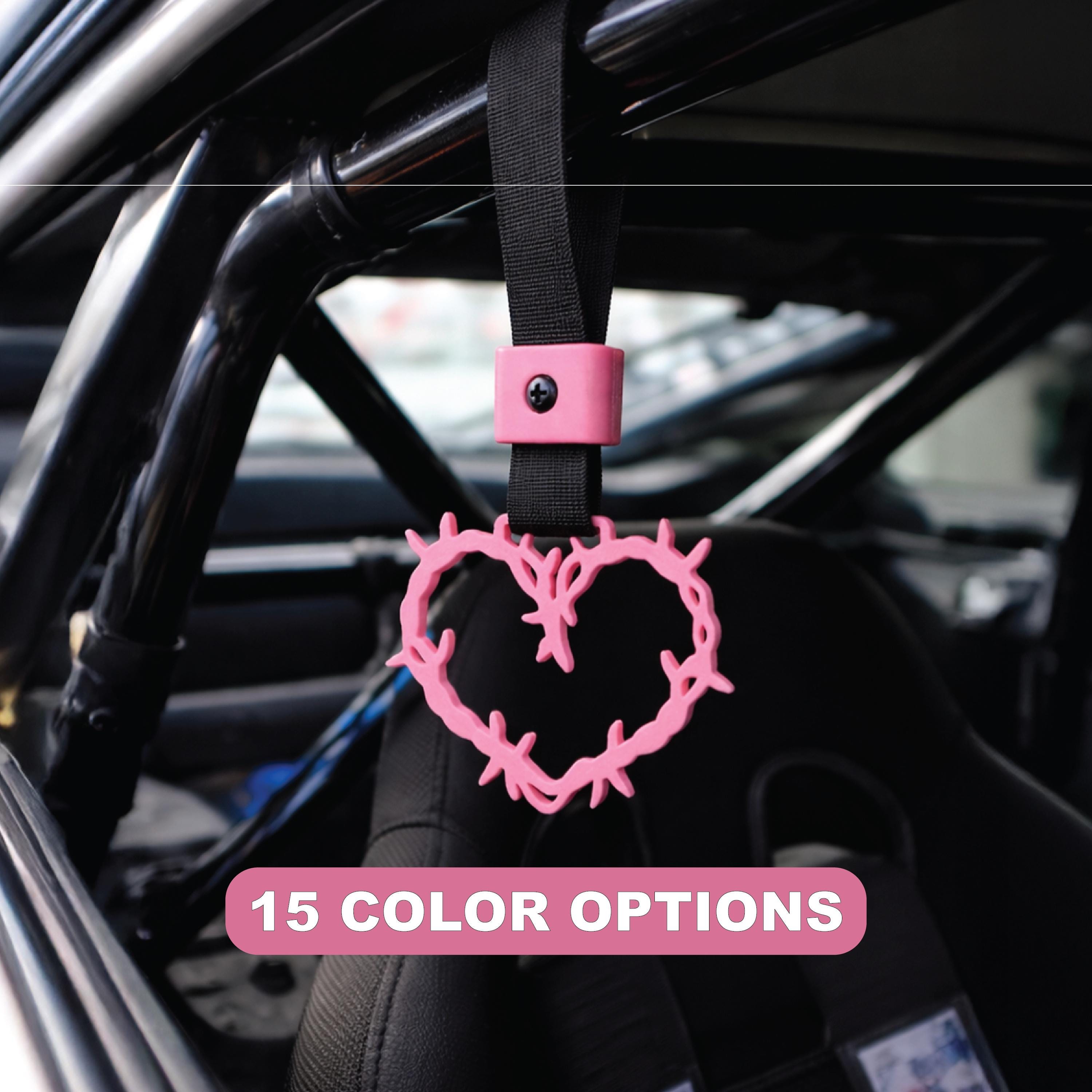 Barbed Wire Heart Tsurikawa JDM Drift Charm Cute Car Handle JDM