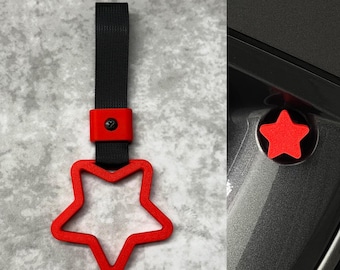 JDM COMBO DEAL: Star Tsurikawa Handle/Drift Charm + Star Valve Stem Caps