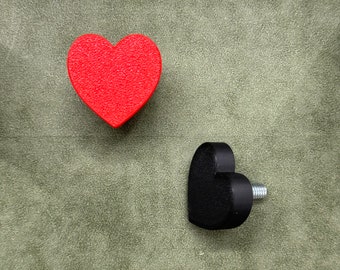 Decorative Heart Love Bolts for Cars Custom License Plate Screws Aesthetic Car Accessories Gift for Car Lovers (Set of 2)