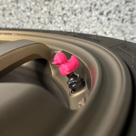 3D Rubber Ducky Tire Valve Stem Caps Cute Duck Air Caps for Cars Jeeps Motorcycles Fun Wheel Accessory for Duck Lovers