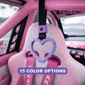 Scallop Heart Tsurikawa JDM Drift Charm Cute Car Handle JDM Aesthetic Interior Accessory
