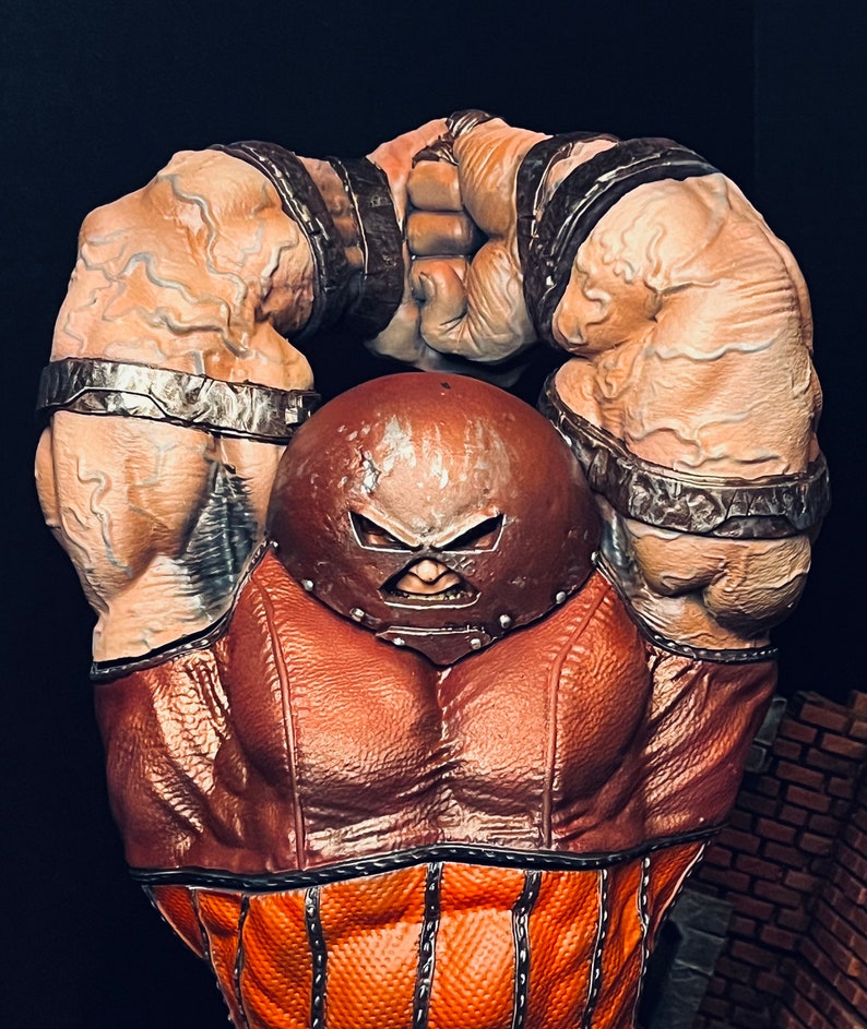 Hand-painted Juggernaut Resin Diorama: 1/6 Scale X-men Statue - Etsy