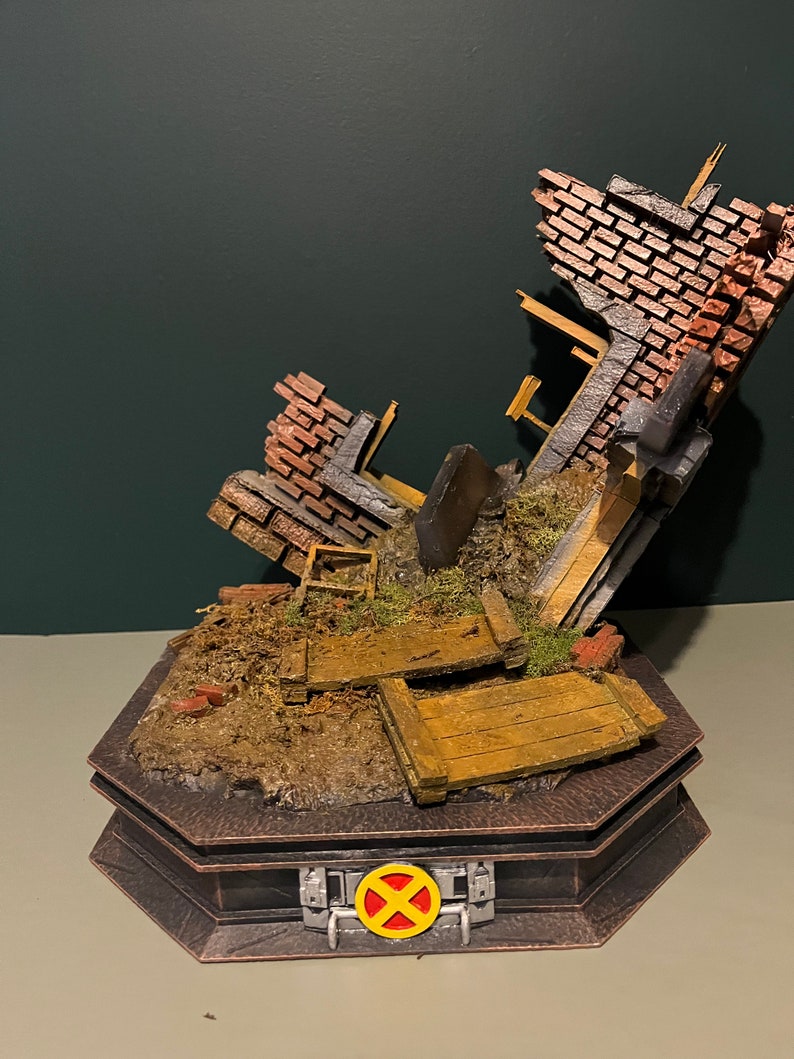 Hand-painted Juggernaut Resin Diorama: 1/6 Scale X-men Statue - Etsy