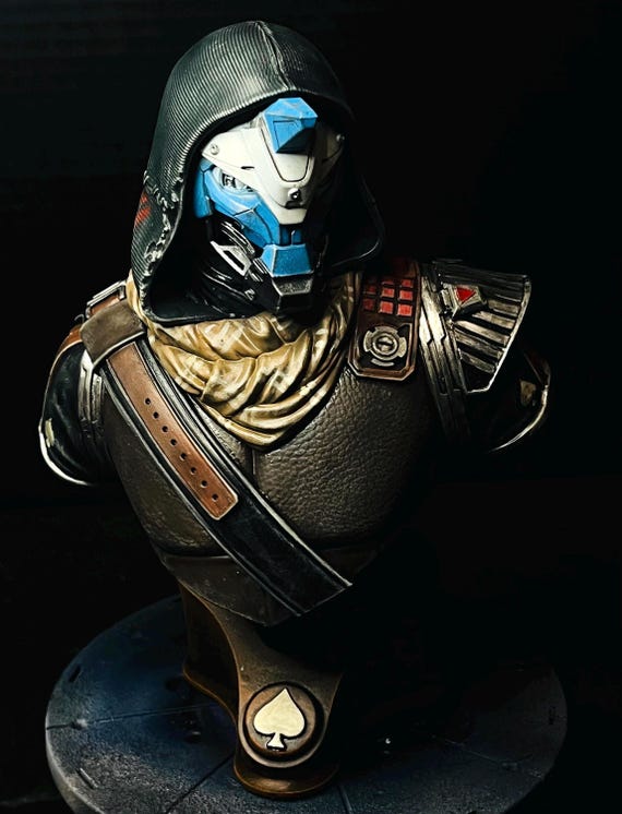 Cayde-6 Destiny 2 Bust Hand Painted Statue 8