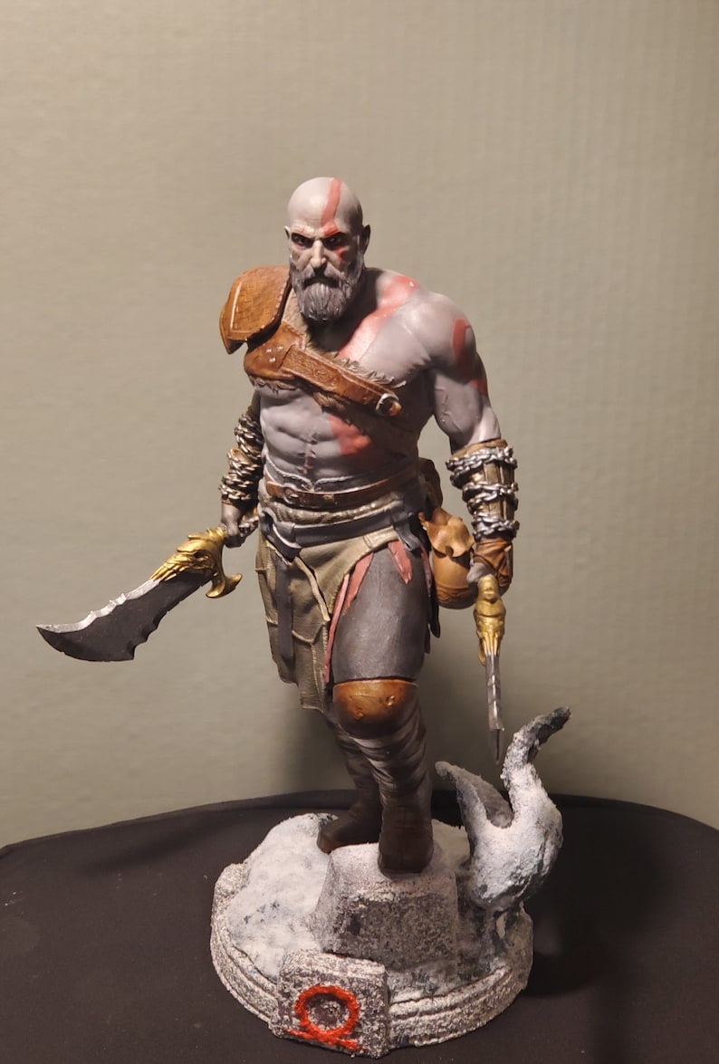 14 Kratos God of War Ragnarok Hand Painted Resin Statue Etsy Australia