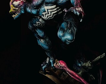 Venom Resin Statue | Hand-painted Marvel Spider-man Villain
