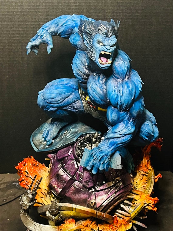 X-men Beast Statue | Hand-painted 3D Printed Resin Figure | Marvel