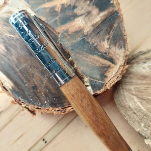 Footprints in the Sand Ballpoint Pen, Camphor wood burl