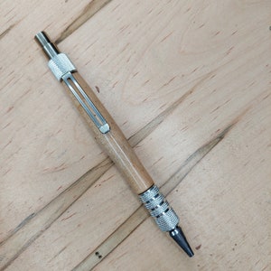 Hand-crafted soft-Maple ballpoint pen, lightweight, durable