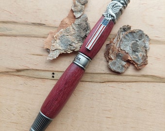 American Patriot Pen in Purpleheart, God Bless America