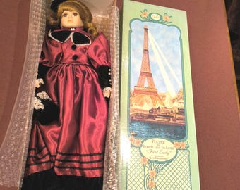 Luxury porcelain doll "First Lady" from the Les Parisiennes collection