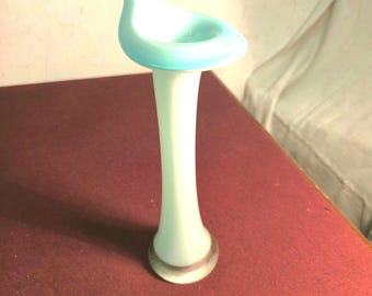 art deco blown glass soliflor vase