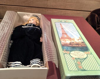 Luxury porcelain doll "First Lady" from the Les Parisiennes collection