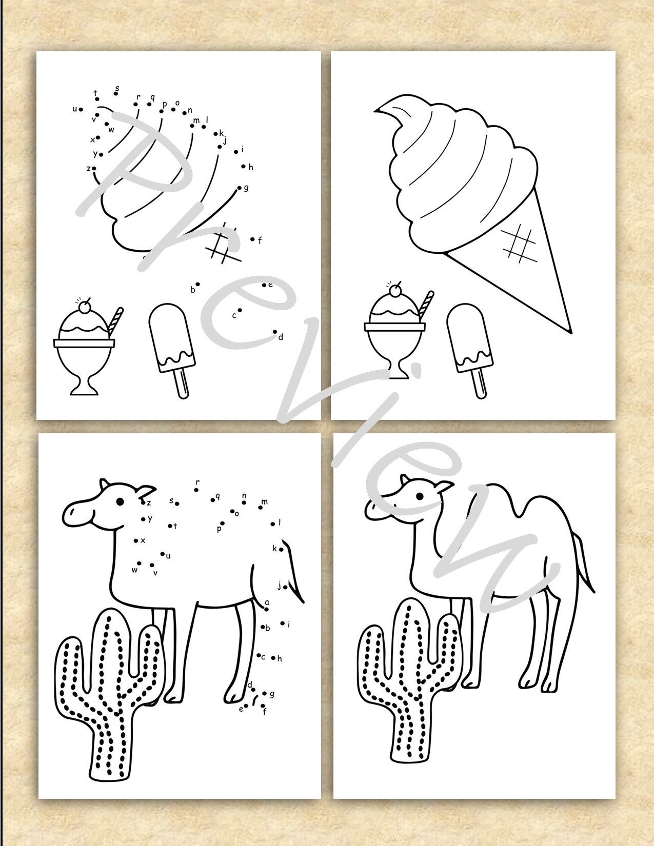 Dot to Dots for Preschool Lowercase Alphabet Activities Connect the ...