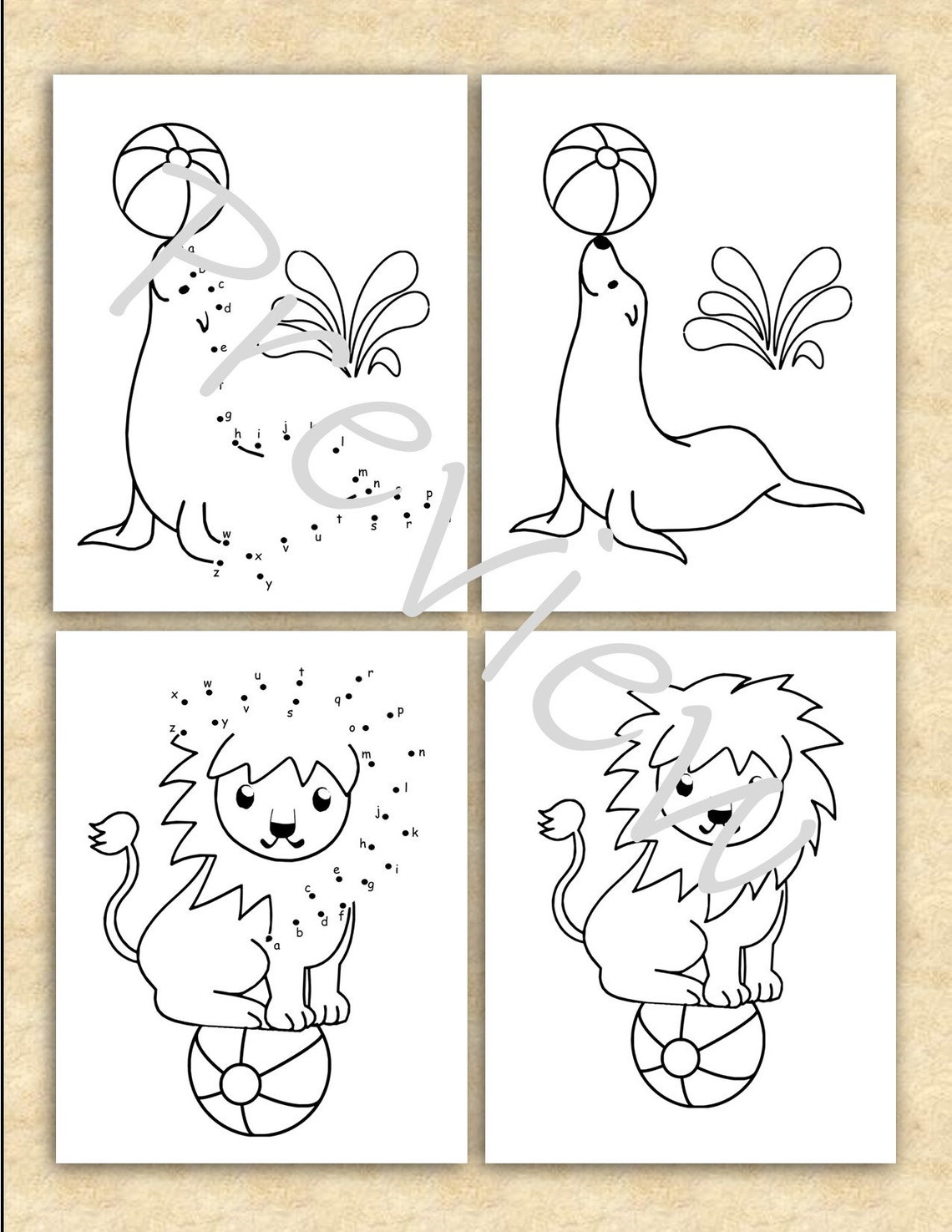 Dot to Dots for Preschool Lowercase Alphabet Activities Connect the ...