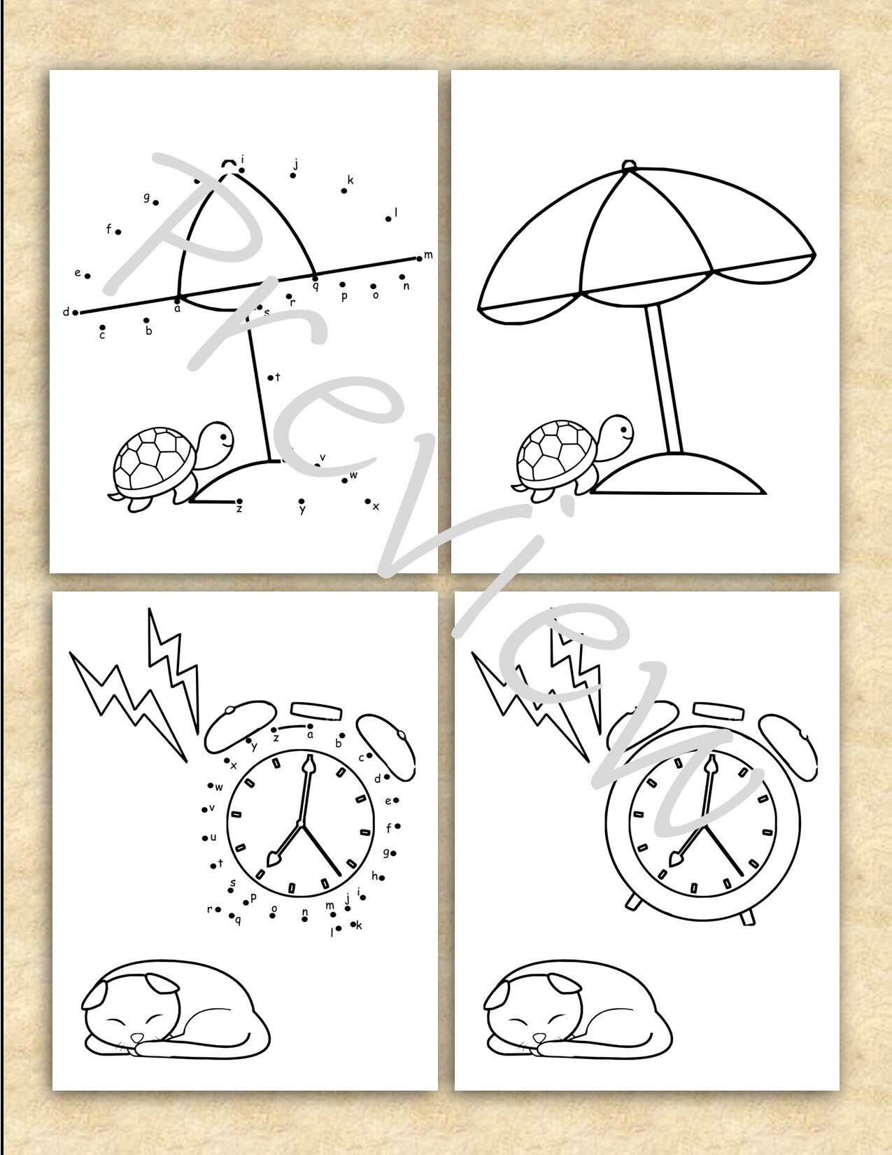 Dot to Dots for Preschool Lowercase Alphabet Activities Connect the ...